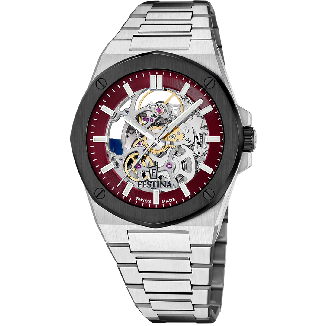Reloj Festina Swiss Made Automatic F22008/2 esfera morado
