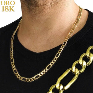 Cadena de oro de ley 18k cubana 60cm, 18,4 gramos Joyeria Pepe Lozano