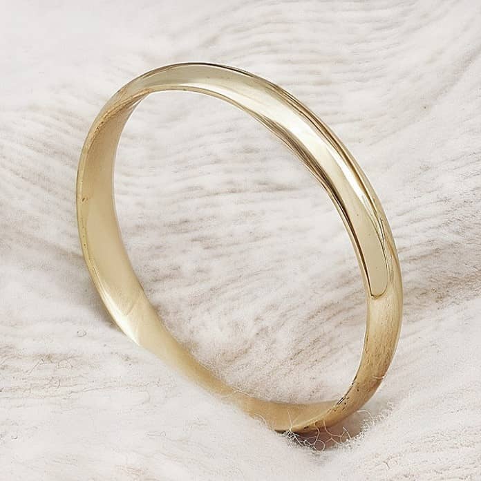 Alianza artesanal 18k 3mm fuerte