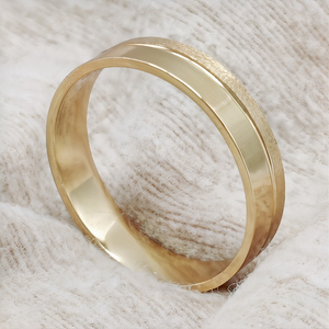 Alianza artesanal 18k ancha 032