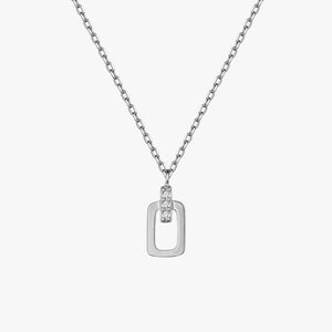 Conjunto plata circonita rectangular 2