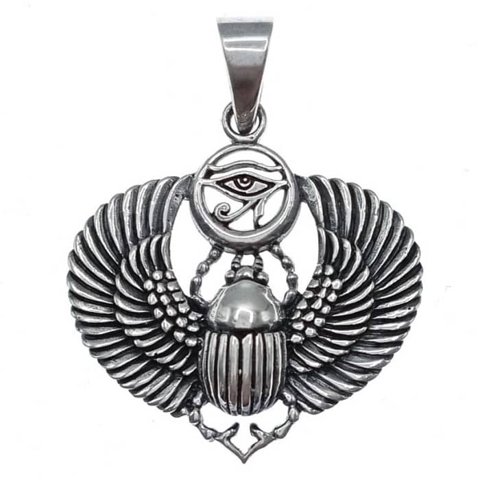 Colgante Plata Escarabajo Egipcio Alas Joyeria Pepe Lozano colgante-plata-escarabajo-egipcio-alas-joyeria-pepe-lozano