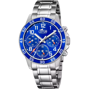 RELOJ INFANTIL LOTUS JUNIOR CON ESFERA AZUL Y BISEL AZUL 18580/6