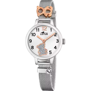 RELOJ INFANTIL LOTUS JUNIOR CON ESFERA PLATEADA OSITO 18659/4