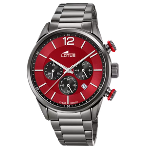 RELOJ DE HOMBRE LOTUS CHRONO CON ESFERA ROJA 18686/5