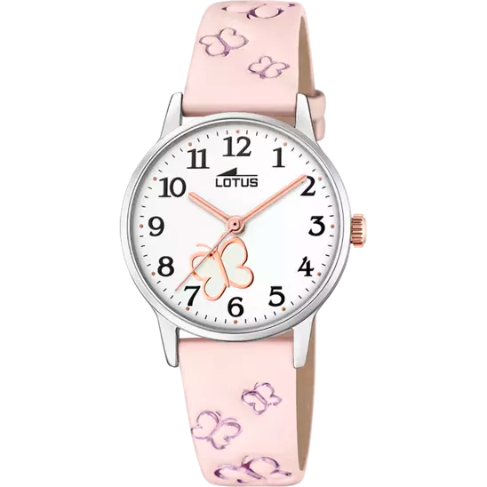 RELOJ INFANTIL LOTUS JUNIOR MARIPOSA CON CORREA ROSA 18864/2