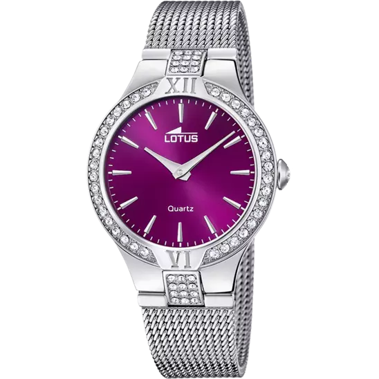 RELOJ DE MUJER LOTUS BLISS CON ESFERA MORADA Y CIRCONITAS 18894/3