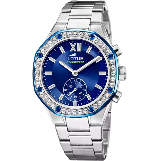 RELOJ DE MUJER LOTUS CONNECTED PLATEADO CON ESFERA AZUL 18924/2