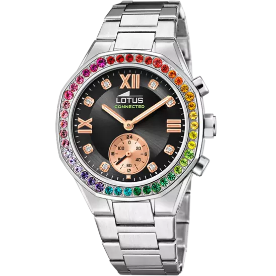 RELOJ DE MUJER LOTUS CONNECTED ESFERA NEGRA 18924/6