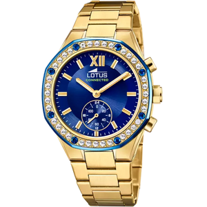 RELOJ DE MUJER LOTUS CONNECTED DORADO CON ESFERA AZUL 18925/2