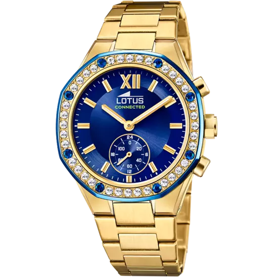 RELOJ DE MUJER LOTUS CONNECTED DORADO CON ESFERA AZUL 18925/2