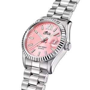 RELOJ DE MUJER LOTUS FREEDOM PLATEADO CON ESFERA ROSA 18930/2 LATERAL