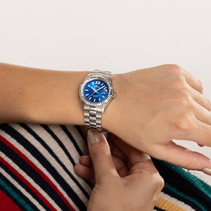 RELOJ DE MUJER LOTUS FREEDOM PLATEADO CON ESFERA AZUL 18930/5 MANO