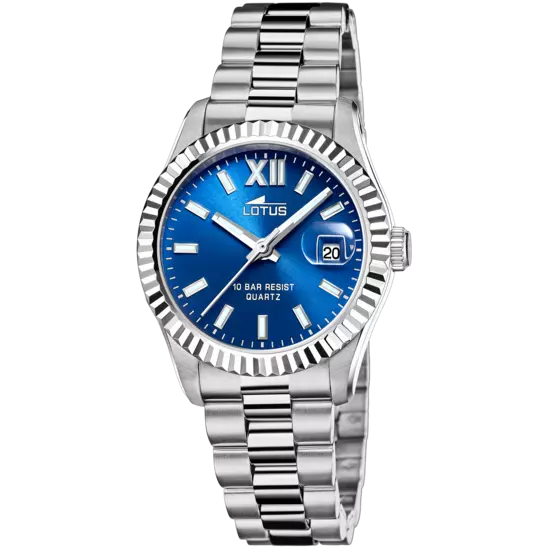 RELOJ DE MUJER LOTUS FREEDOM PLATEADO CON ESFERA AZUL 18930/5