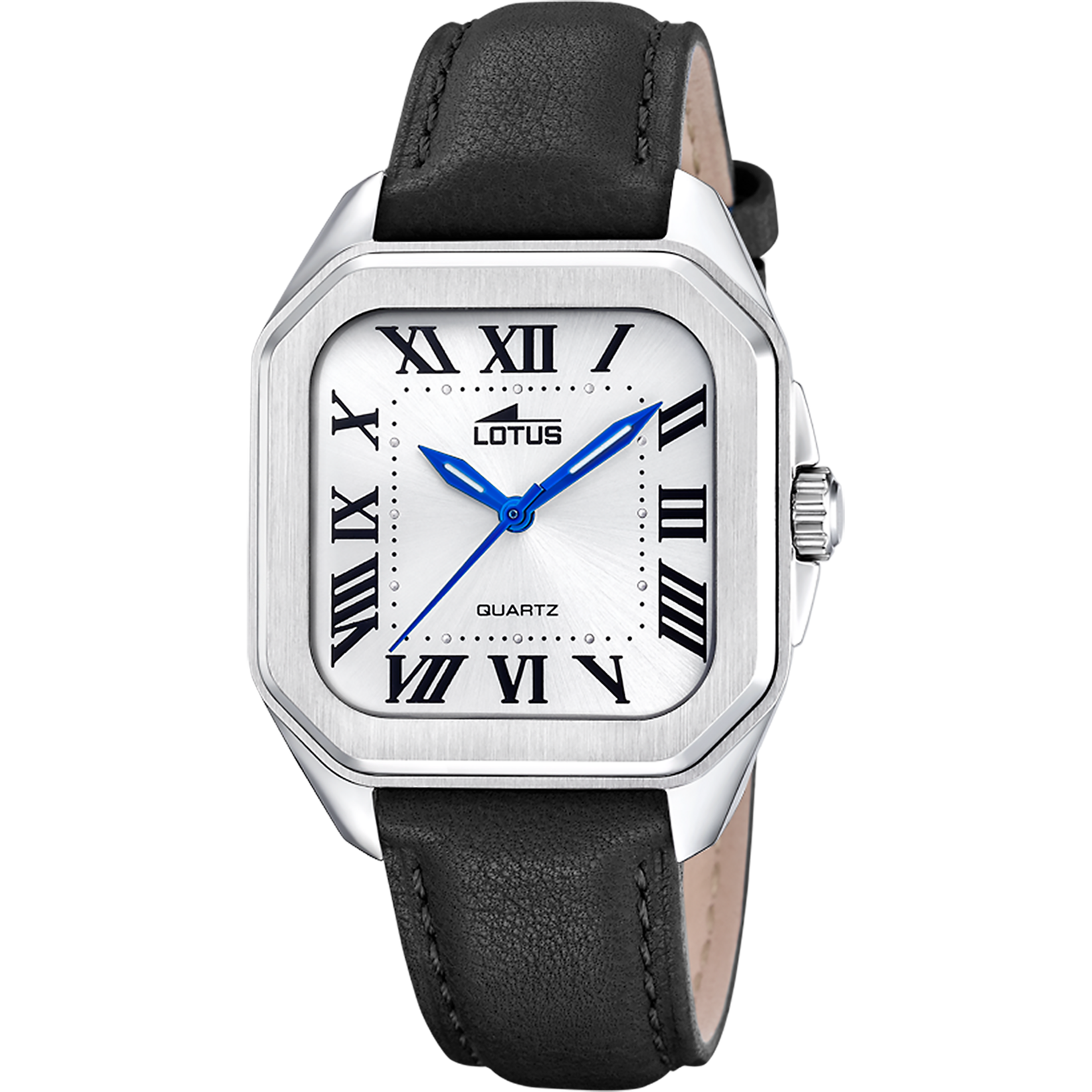 Reloj Lotus Square Series 18968/1 para mujer, esfera blanca, 35 mm