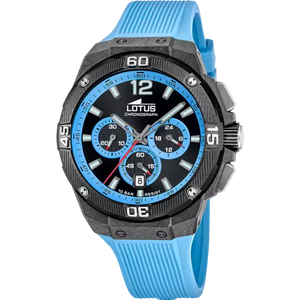 RELOJ LOTUS CHRONO 18975/4 AZUL CLARO CORREA DE CAUCHO