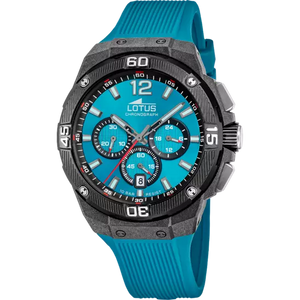 RELOJ LOTUS CHRONO 18975/4 AZUL CLARO CORREA DE CAUCHO