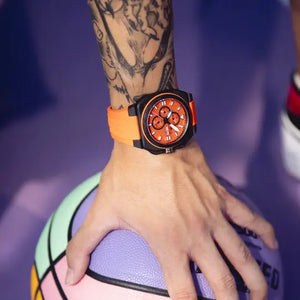 RELOJ LOTUS CHRONO 18976/6 NARANJA CORREA DE CAUCHO MANO