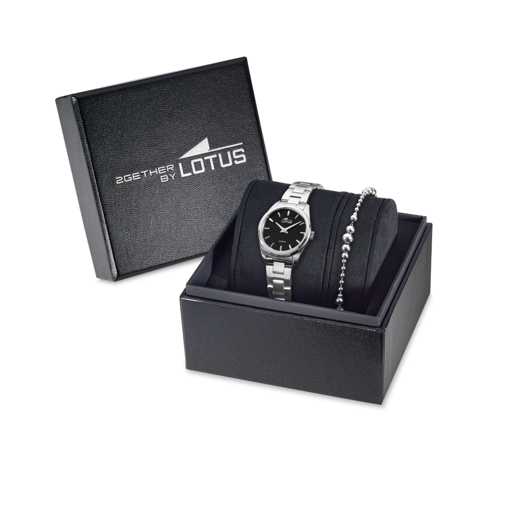 Reloj Lotus 2gether 19006/4 para mujer, esfera negra, 26 mm, vista de detalle