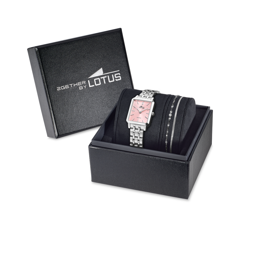 Reloj Lotus 2gether 19008/2 para mujer, esfera rosa claro, 22 mm, vista de detalle