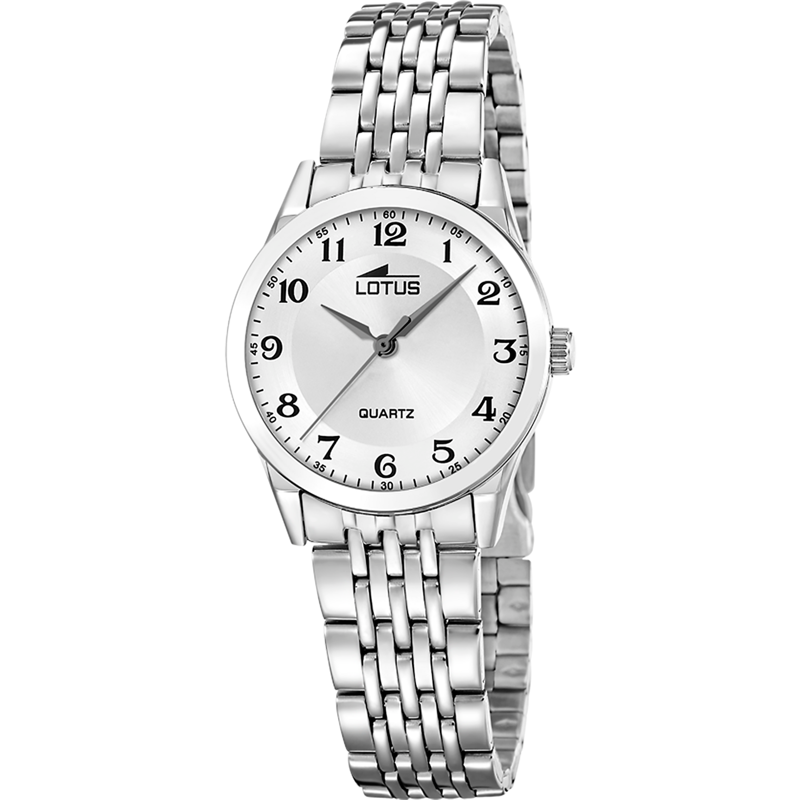 Reloj Lotus Classic Steel 19058/1 para mujer, esfera plateada, 30.5 mm