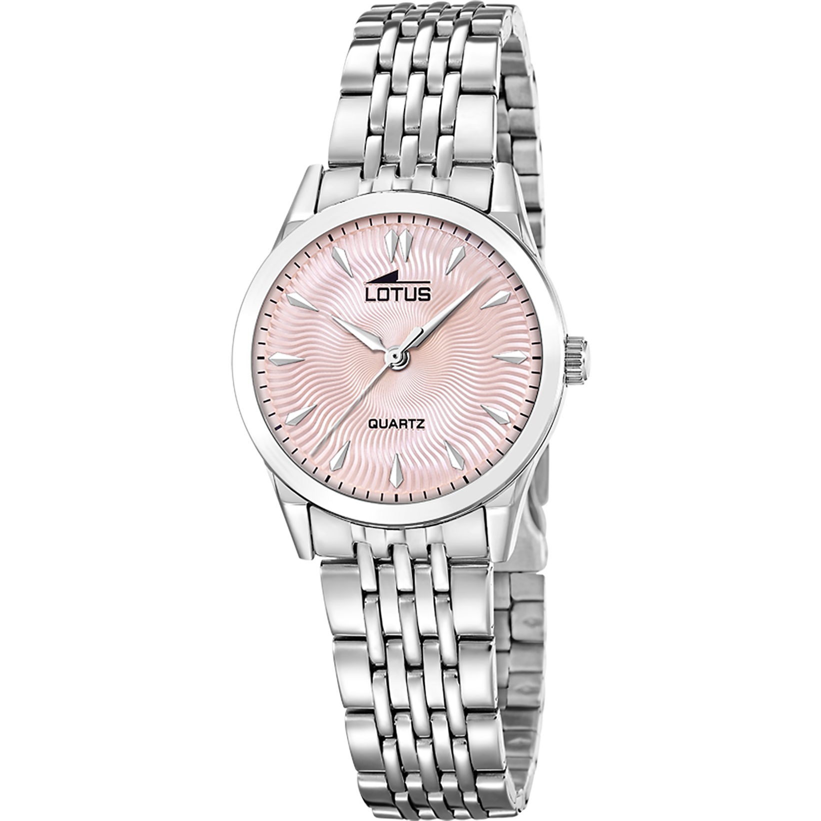 Reloj Lotus Classic Steel 19058/2 para mujer, esfera rosa, 30.5 mm