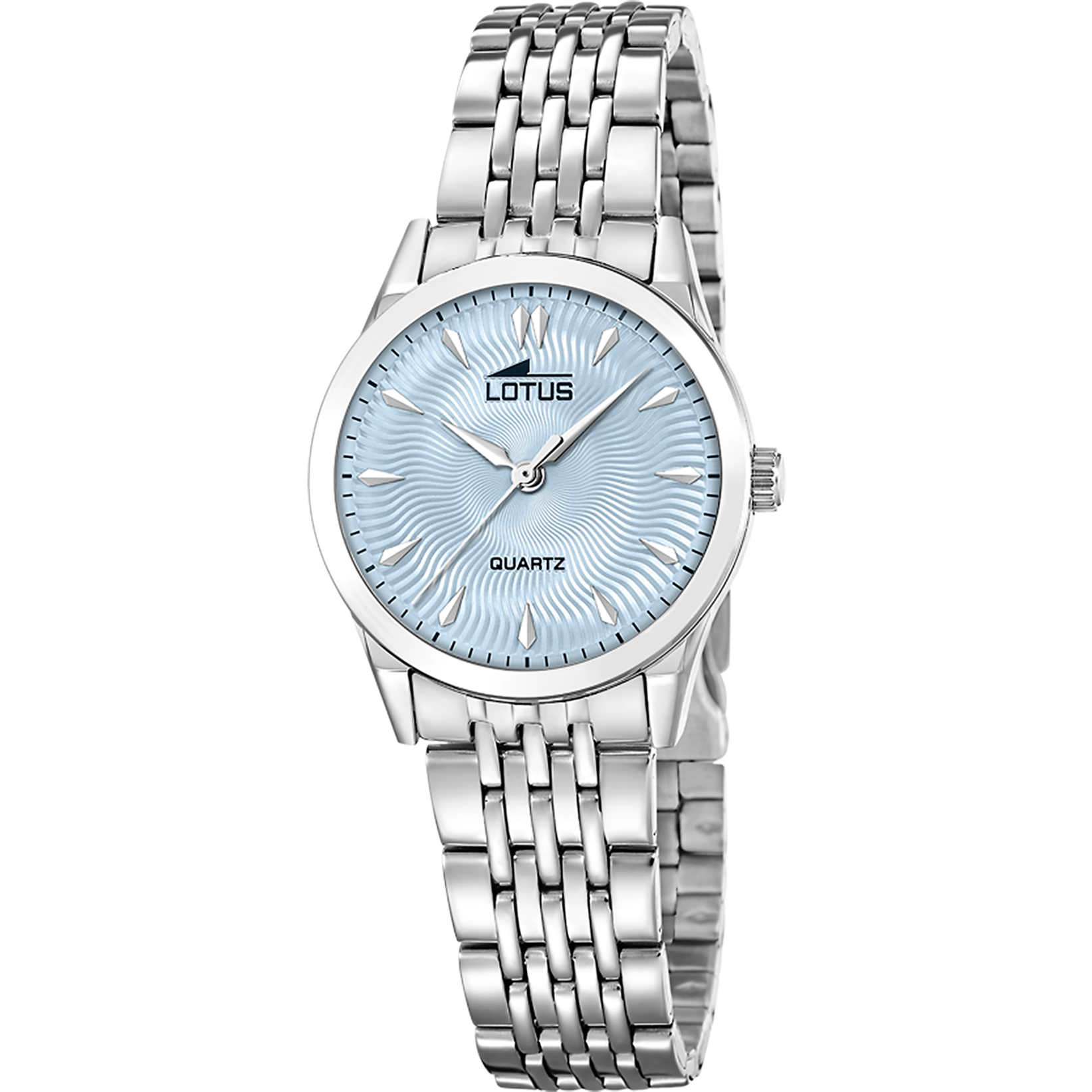 Reloj Lotus Classic Steel 19058/3 para mujer, esfera azul, 30.5 mm