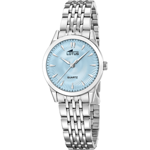 Reloj Lotus Classic Steel 19058/3 para mujer, esfera azul, 30.5 mm