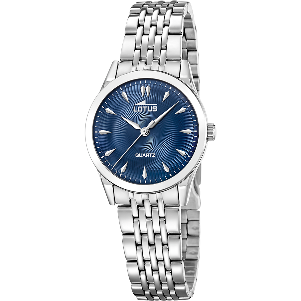 Reloj Lotus Classic Steel 19058/5 para mujer, esfera azul, 30.5 mm