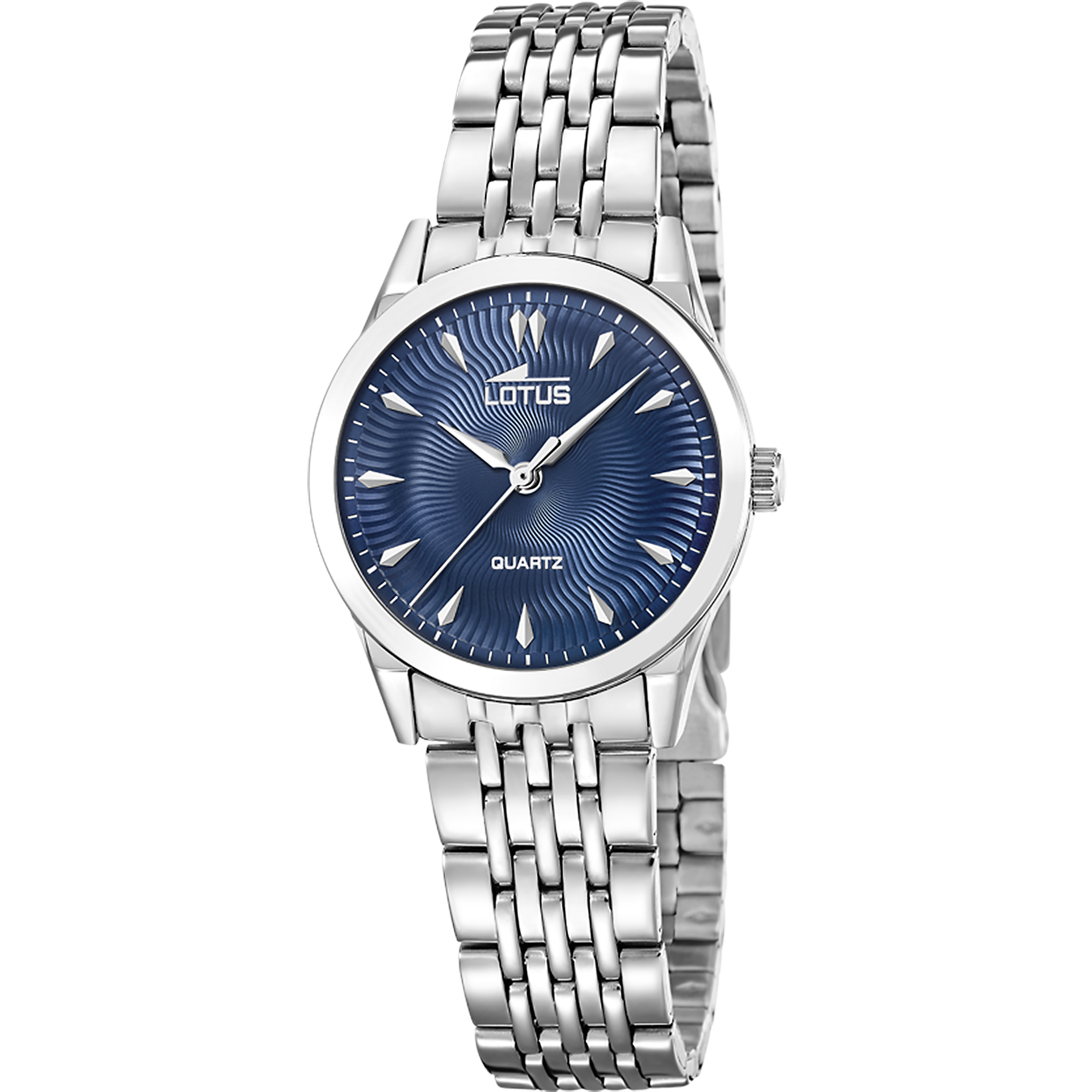 Reloj Lotus Classic Steel 19058/5 para mujer, esfera azul, 30.5 mm