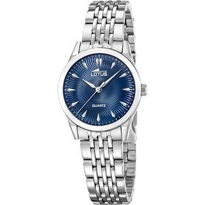Reloj Lotus Classic Steel 19058/5 para mujer, esfera azul, 30.5 mm
