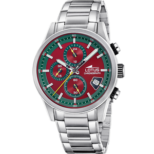 Reloj Lotus Pulse 19084/4 para hombre, esfera roja, 41 mm