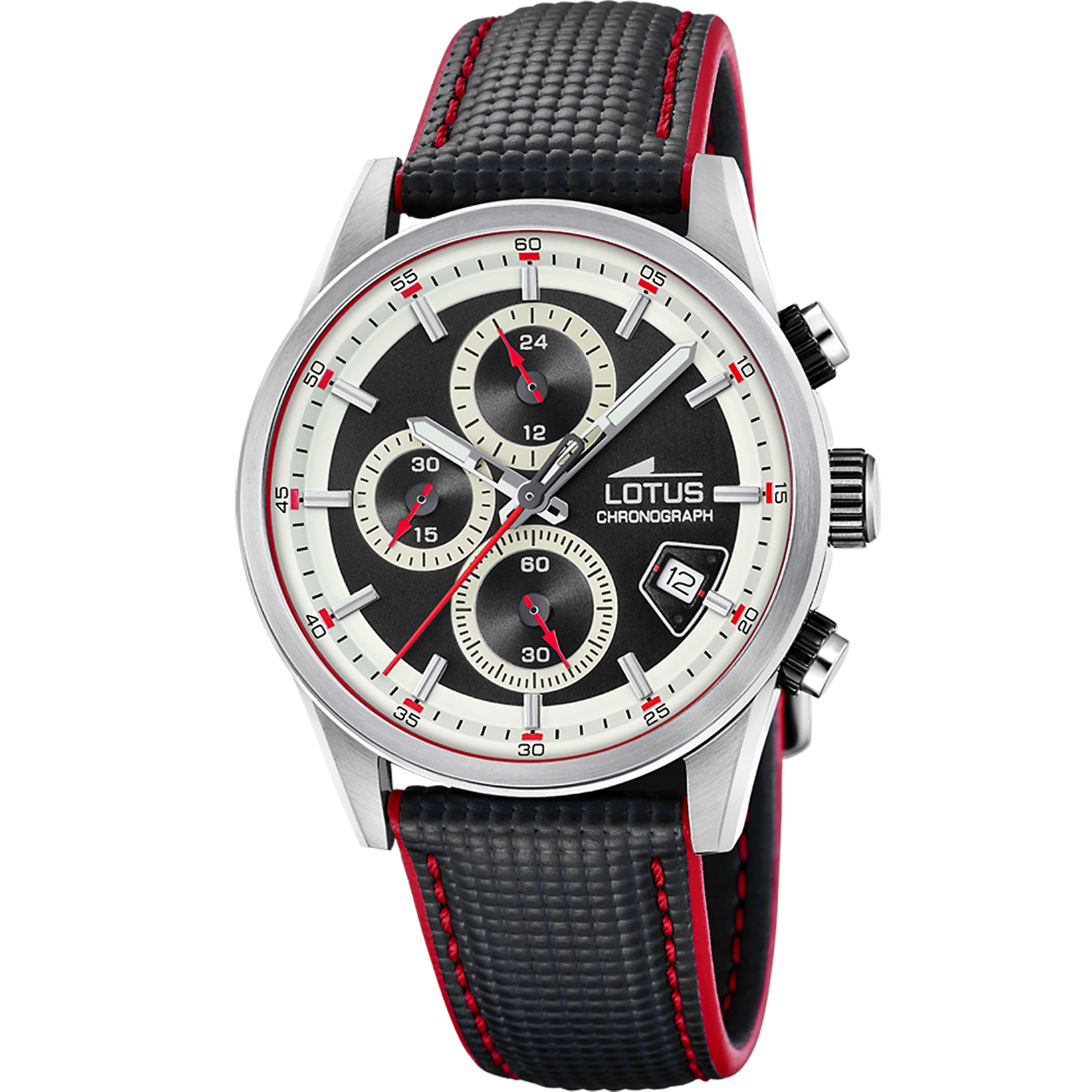 Reloj Lotus Pulse 19085/1 para hombre, esfera negra, 41 mm