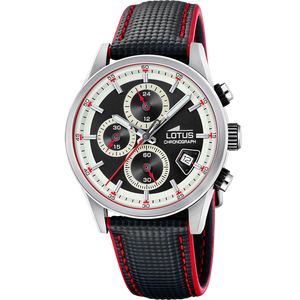 Reloj Lotus Pulse 19085/1 para hombre, esfera negra, 41 mm