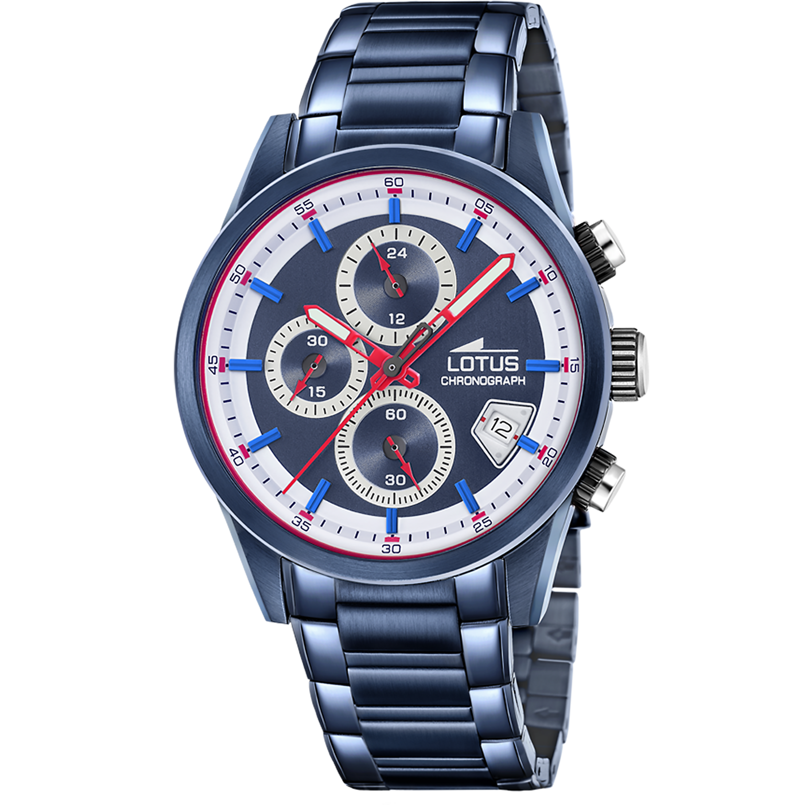 Reloj Lotus Pulse 19086/1 para hombre, esfera azul, 41 mm
