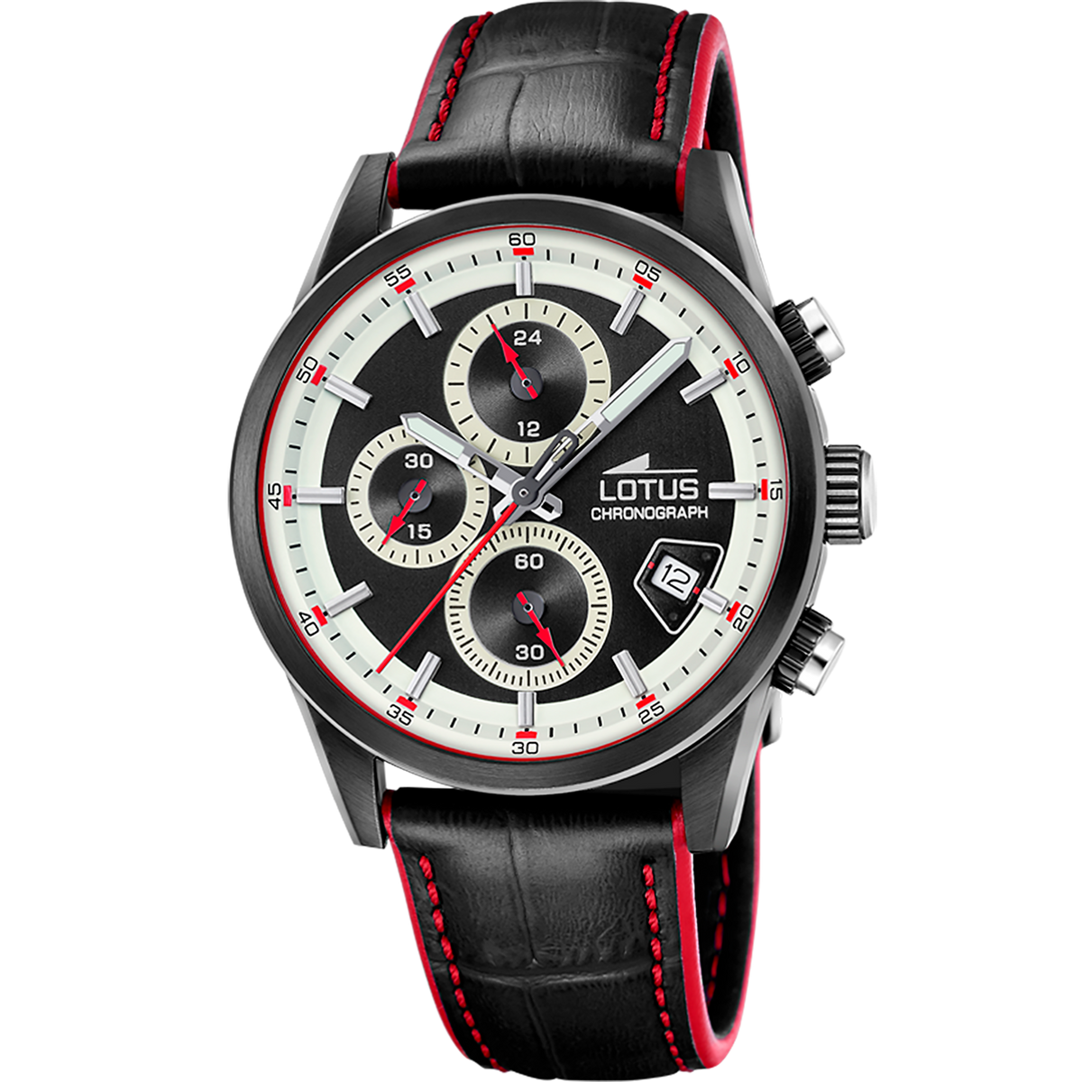Reloj Lotus Pulse 19089/1 para hombre, esfera negra, 41 mm