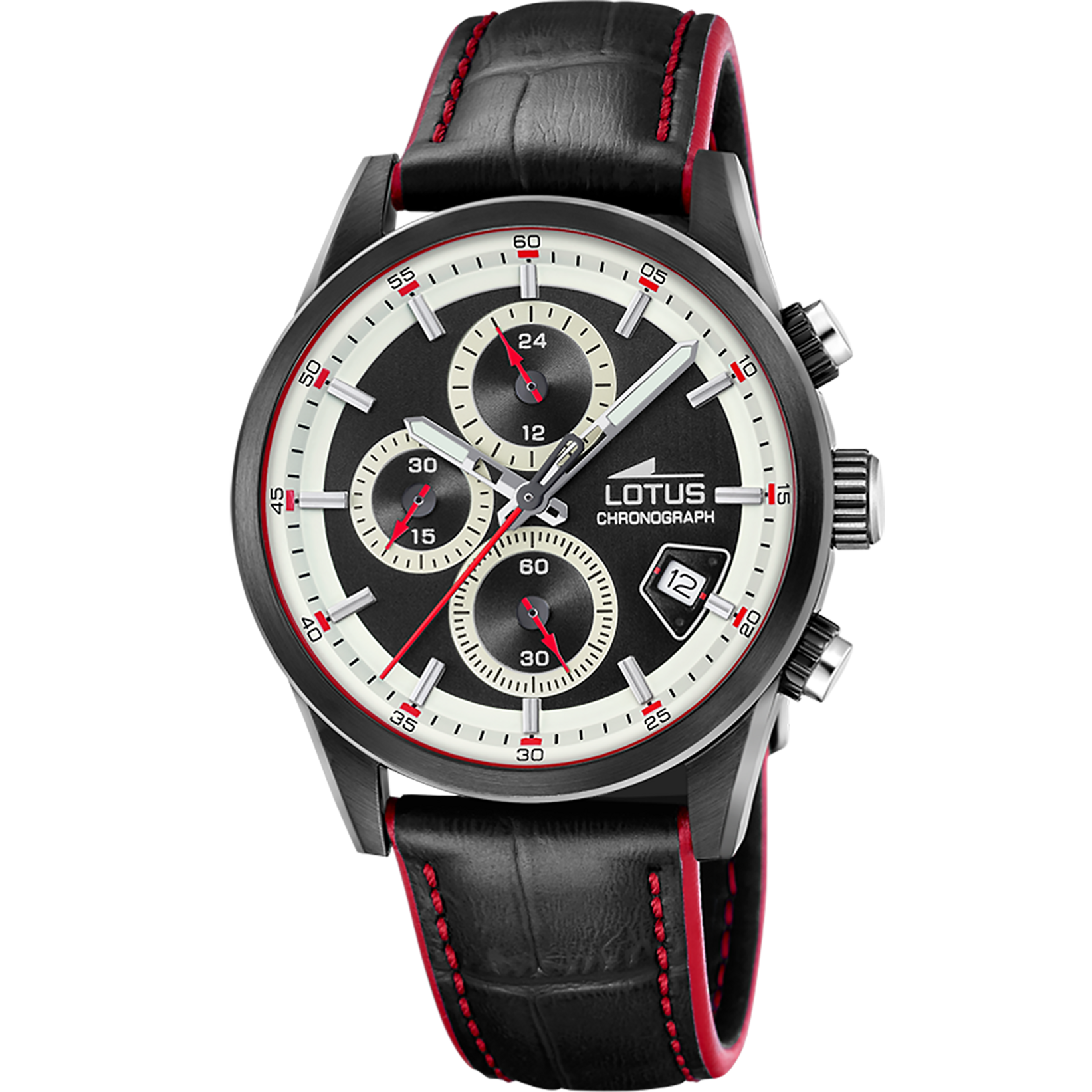 Reloj Lotus Pulse 19089/1 para hombre, esfera negra, 41 mm