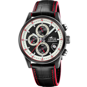 Reloj Lotus Pulse 19089/1 para hombre, esfera negra, 41 mm