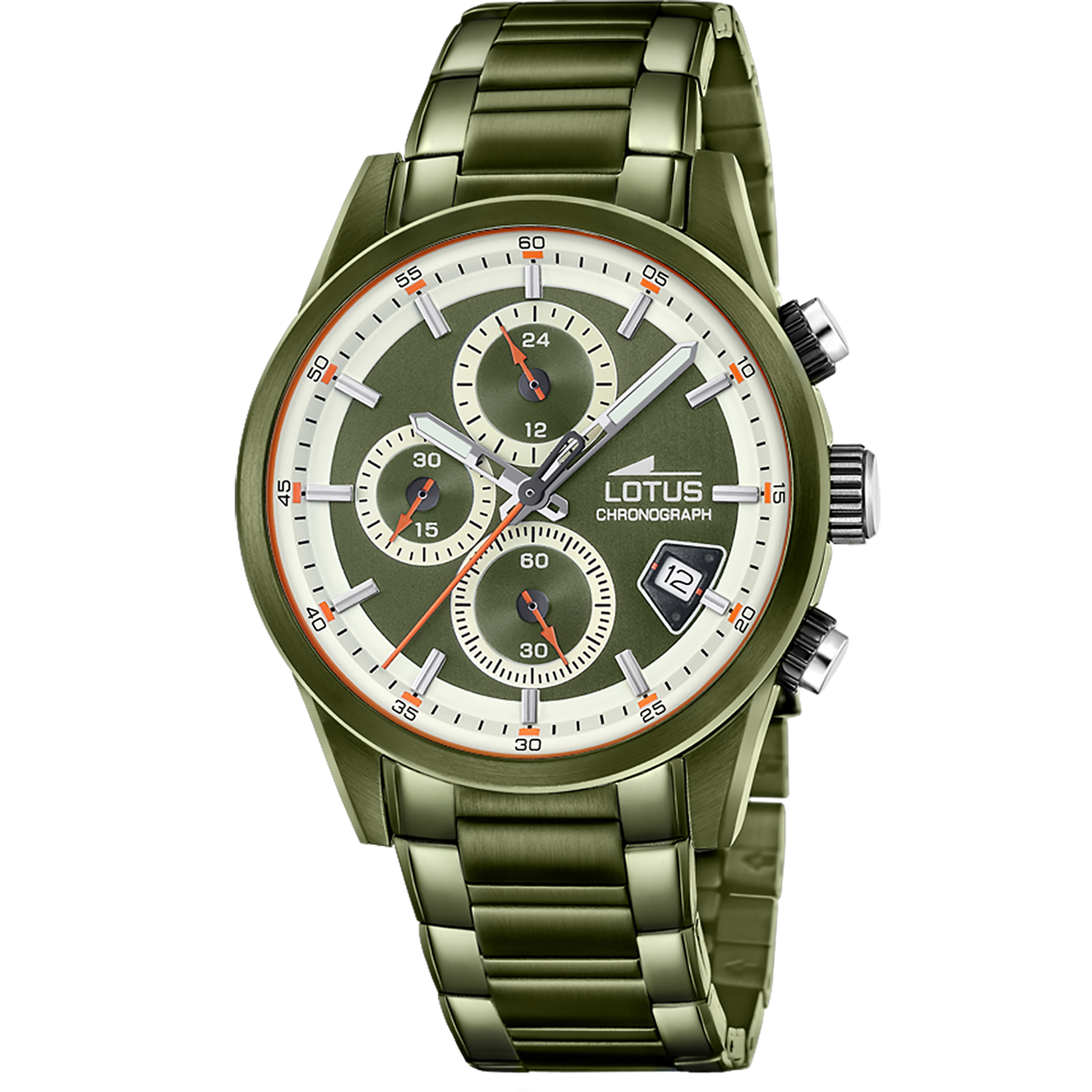 Reloj Lotus Pulse 19090/1 para hombre, esfera verde, 41 mm