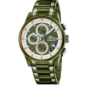 Reloj Lotus Pulse 19090/1 para hombre, esfera verde, 41 mm
