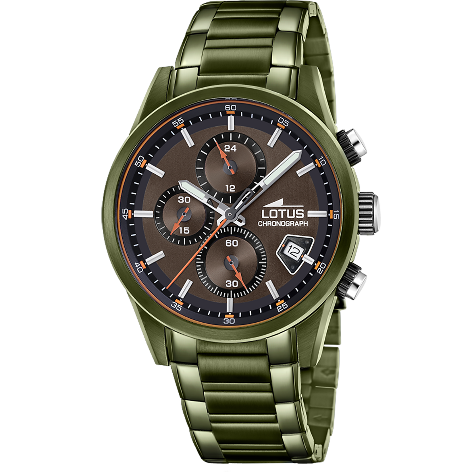 Reloj Lotus Pulse 19090/2 para hombre, esfera marrón, 41 mm
