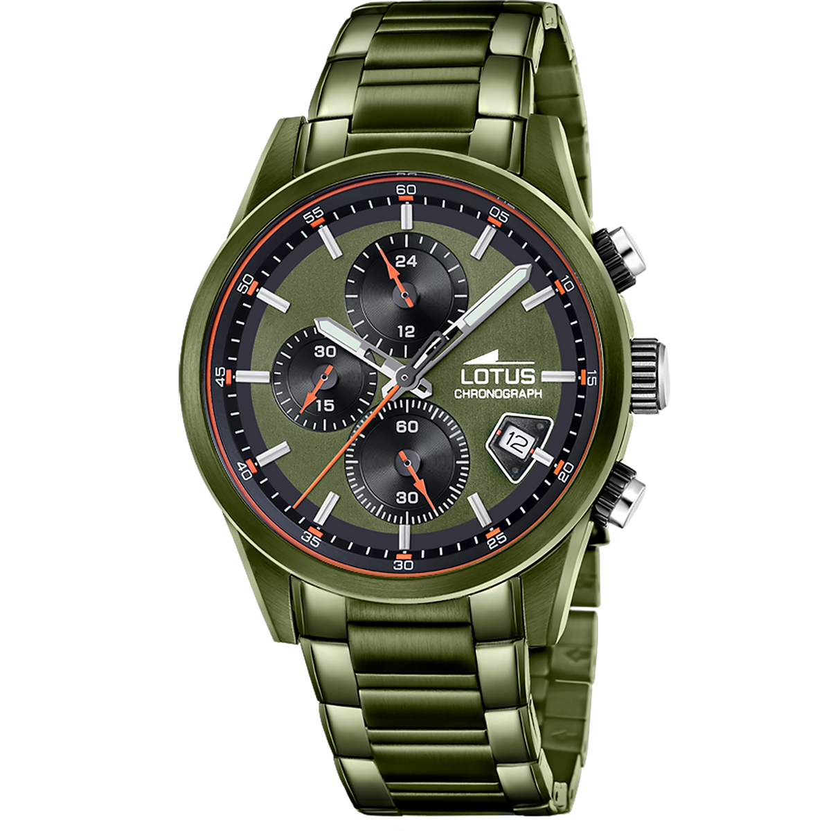 Reloj Lotus Pulse 19090/3 para hombre, esfera verde, 41 mm