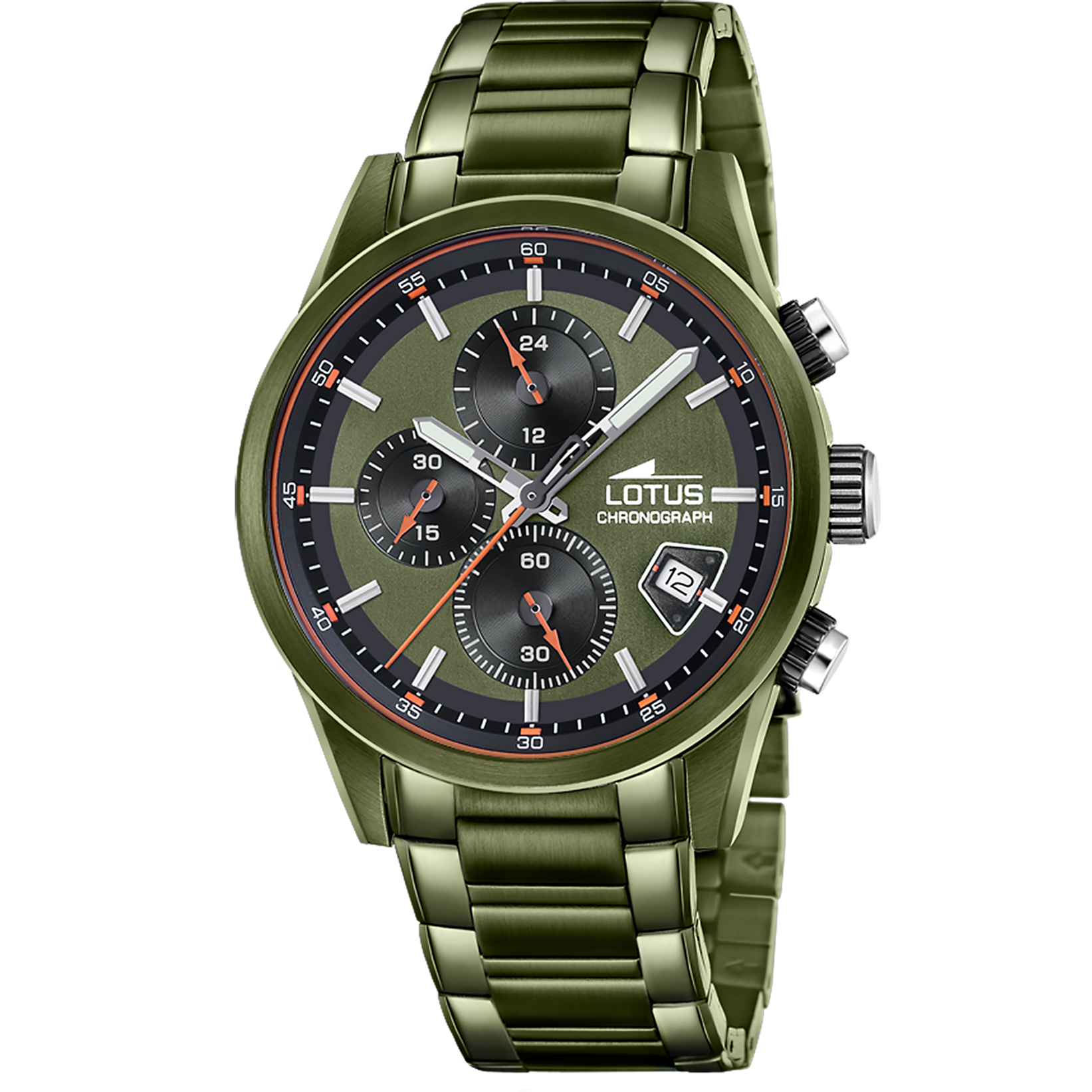 Reloj Lotus Pulse 19090/3 para hombre, esfera verde, 41 mm