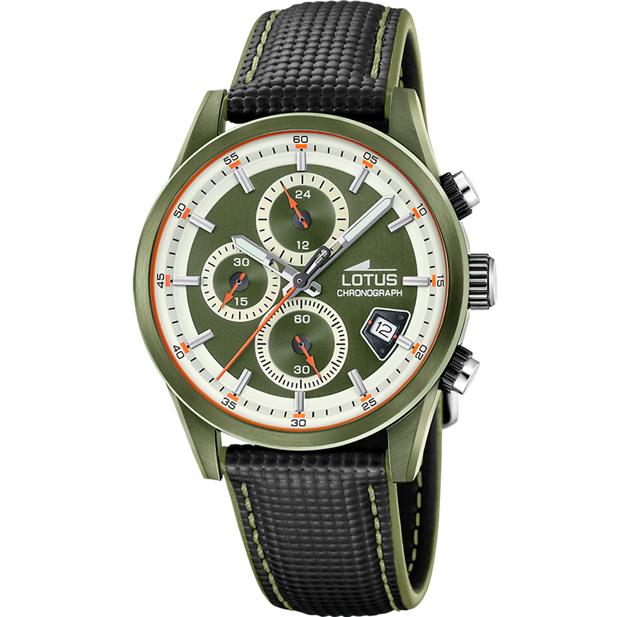 Reloj Lotus Pulse 19091/1 para hombre, esfera verde, 41 mm