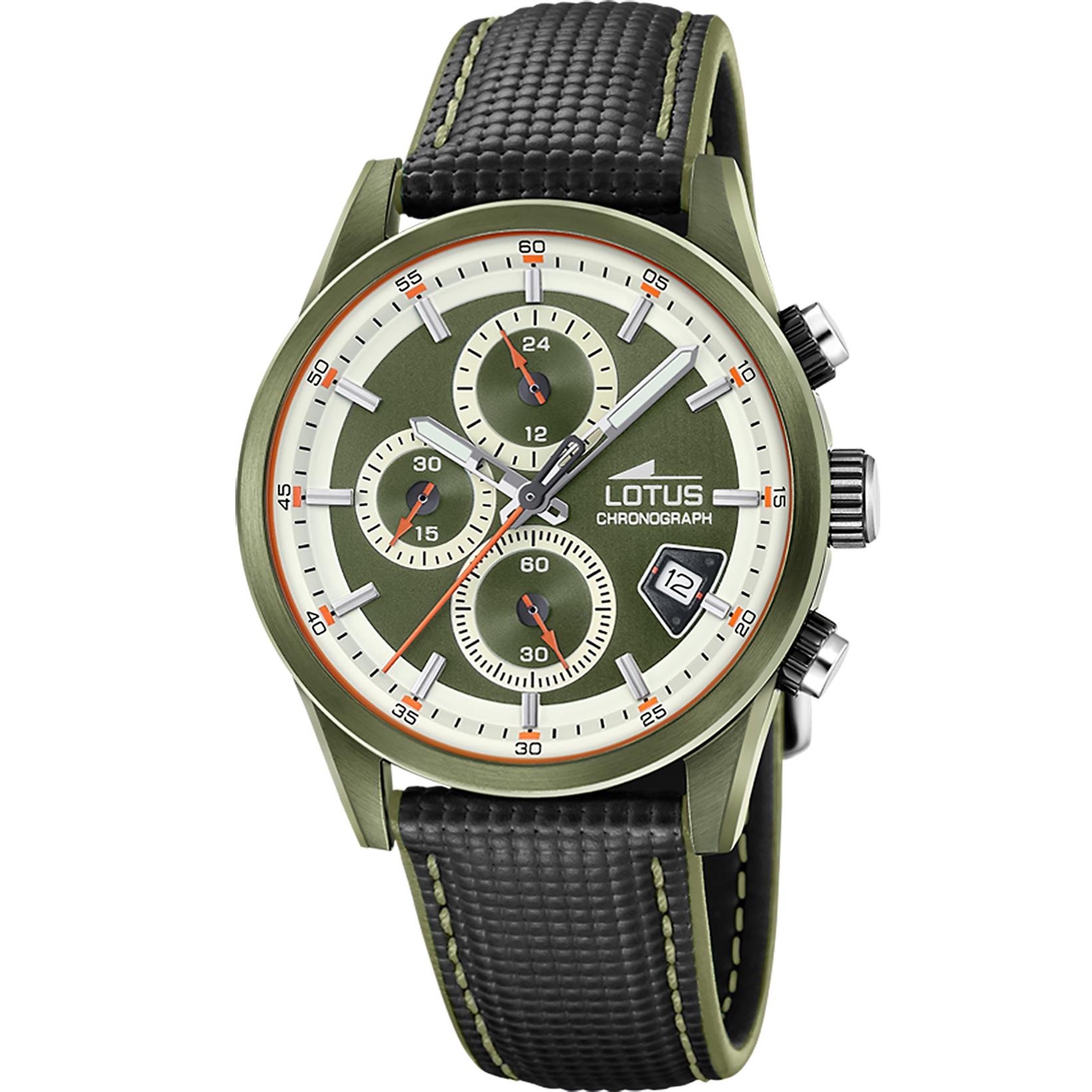 Reloj Lotus Pulse 19091/1 para hombre, esfera verde, 41 mm
