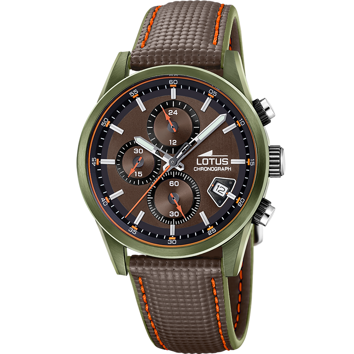 Reloj Lotus Pulse 19091/2 para hombre, esfera marrón, 41 mm