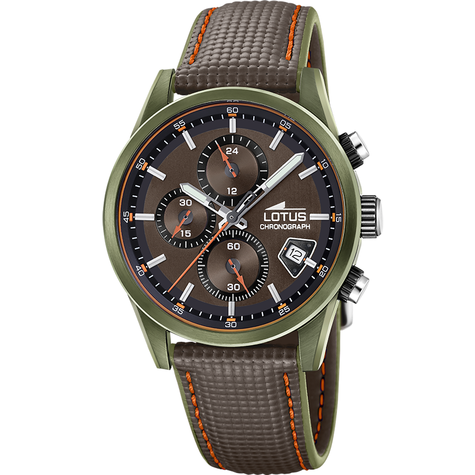 Reloj Lotus Pulse 19091/2 para hombre, esfera marrón, 41 mm