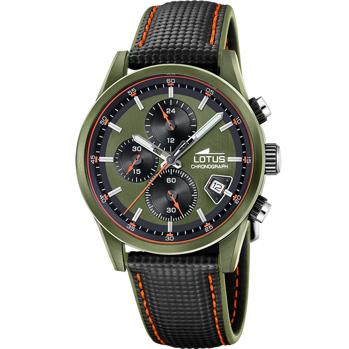 Reloj Lotus Pulse 19091/3 para hombre, esfera verde, 41 mm
