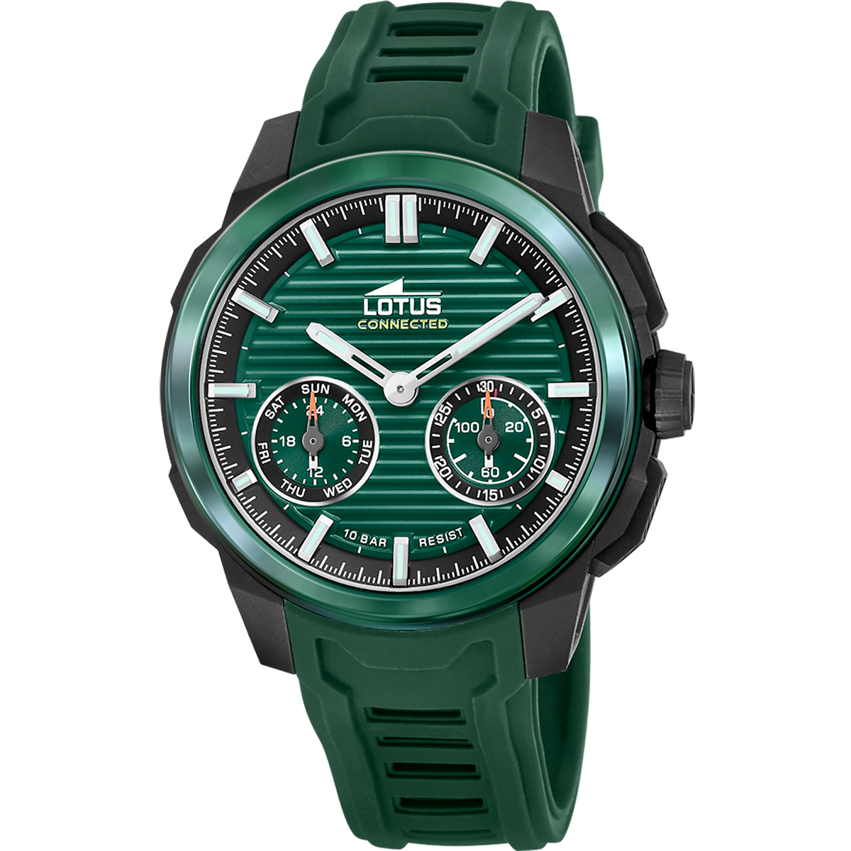 Reloj Lotus Connected 19092/3 para hombre, esfera verde, 43.5 mm