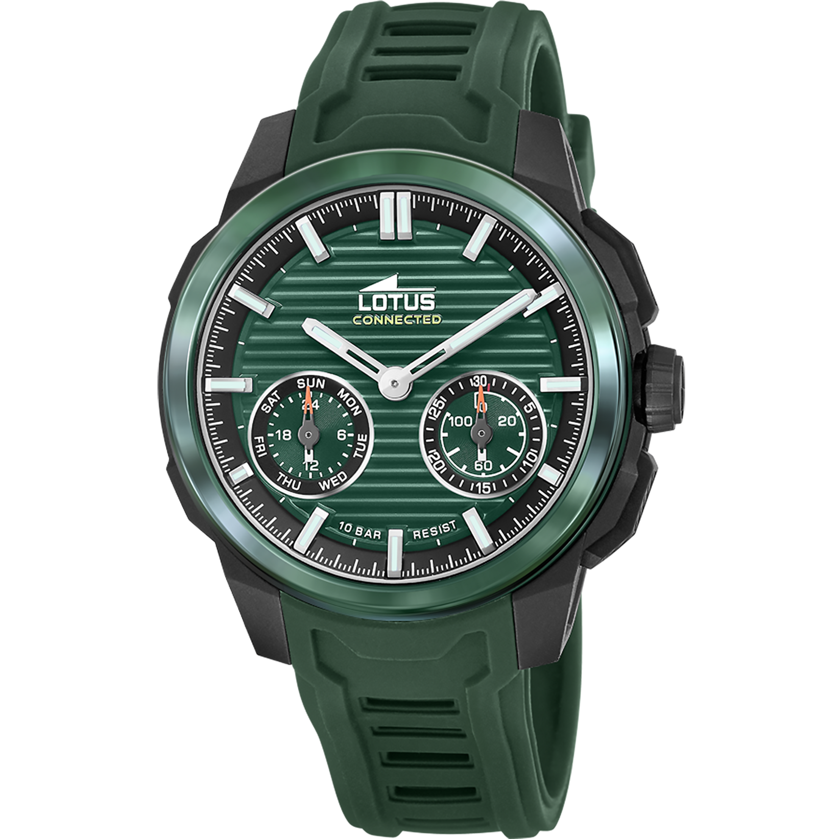 Reloj Lotus Connected 19092/3 para hombre, esfera verde, 43.5 mm